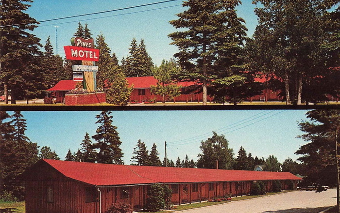 The Pines Motel - Old Postcard View (newer photo)